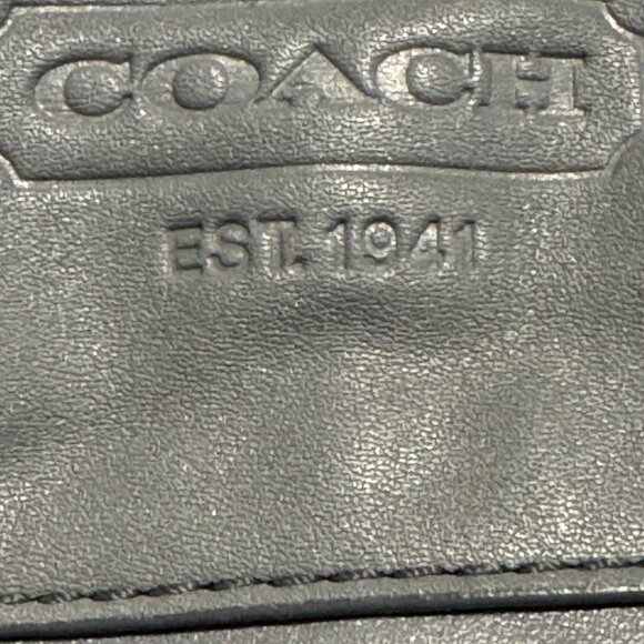 Coach Zoe Hobo Bag Light Blue Leather G1032-B14706 Silver Hardware Like New - Picture 6 of 7